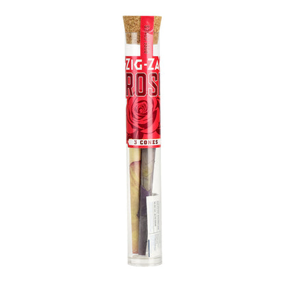 8PC DISPLAY - Zig Zag Rose Petal Pre-Rolled Cones - 3pk