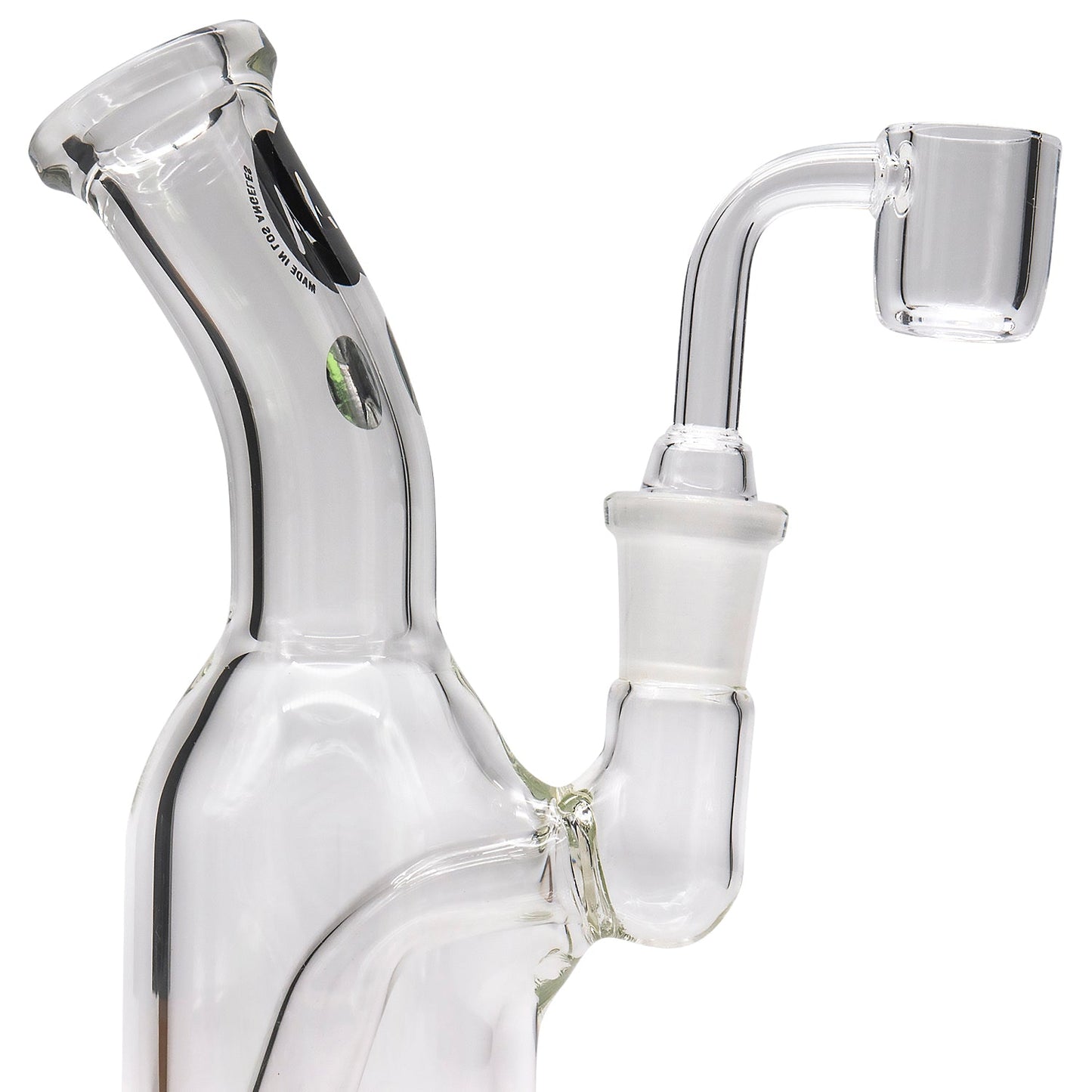 LA Pipes Compact Bent Neck Concentrate Waterpipe