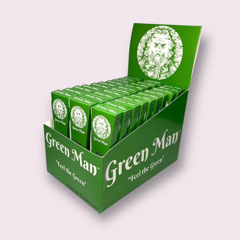 Green Man Green Rice Paper Cones