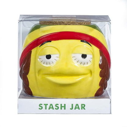 rasta emoji stash jar