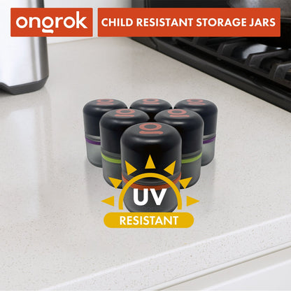 Ongrok 80ml Child Resistant Jar | 6 Pack