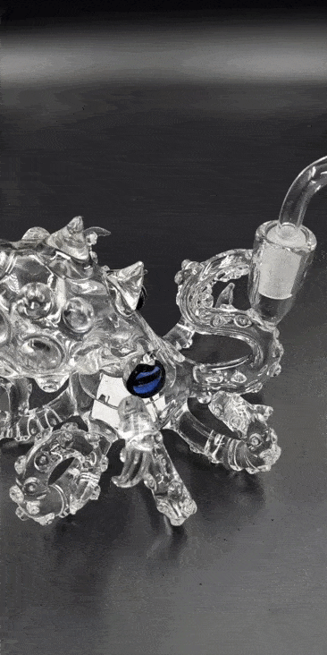 7" Glass Octopus Heady Dab Rig