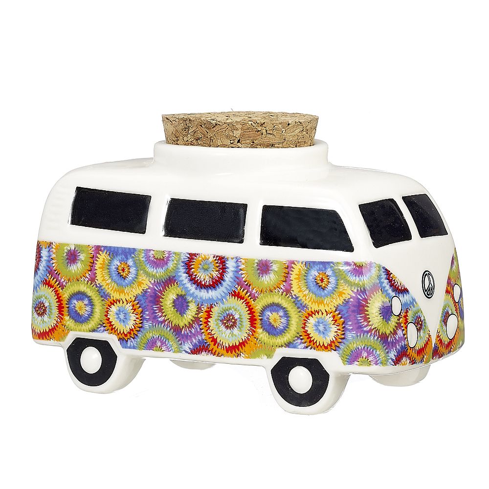 FASHIONCRAFT Vintage Bus Stash Jars - Set of 2