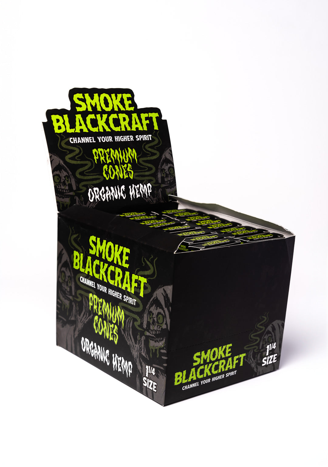 Smoke BlackCraft Cones | 1 1/4" | 24pc Display