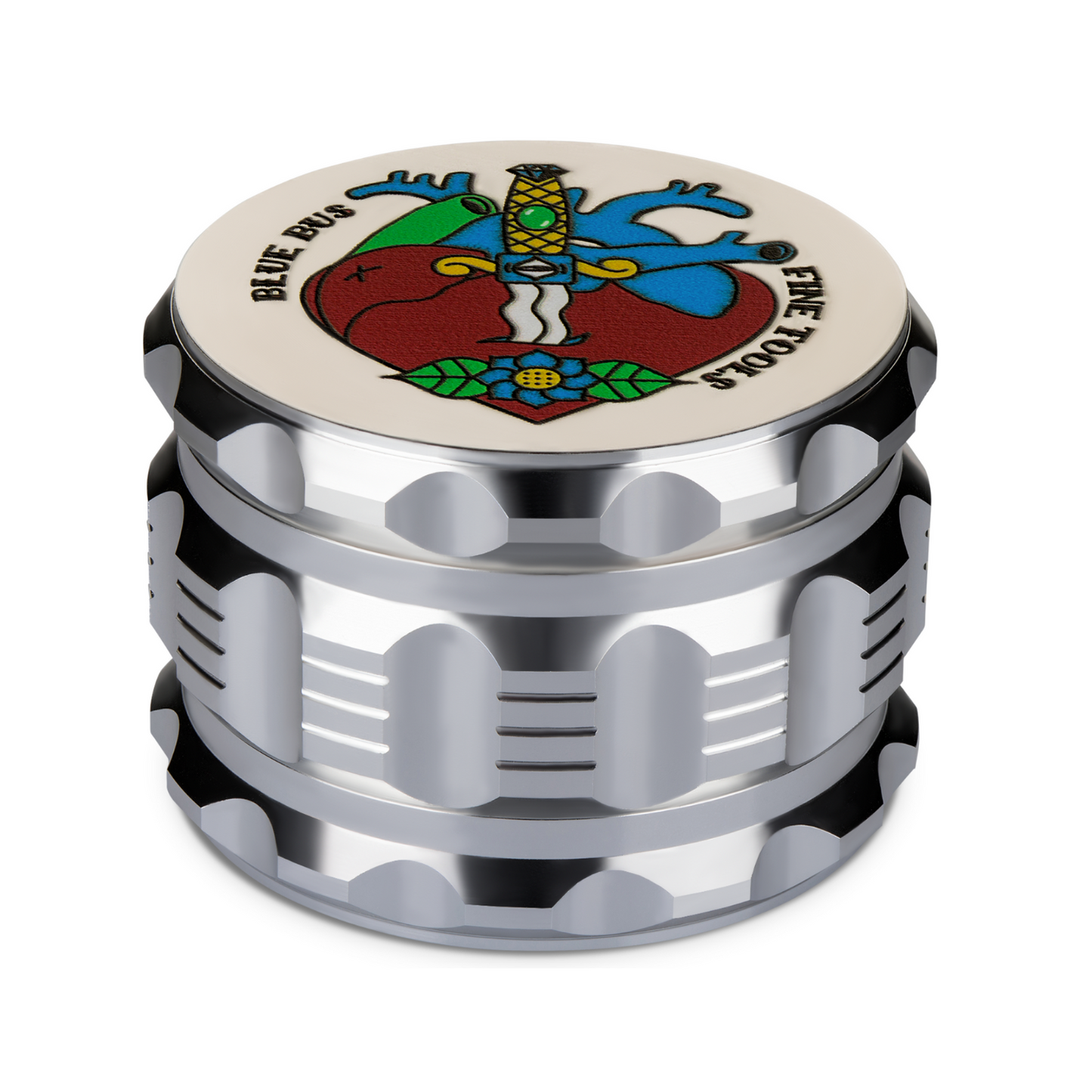 Bluebus GA 2.5 Inch Grinder Silver (Old School Edition)