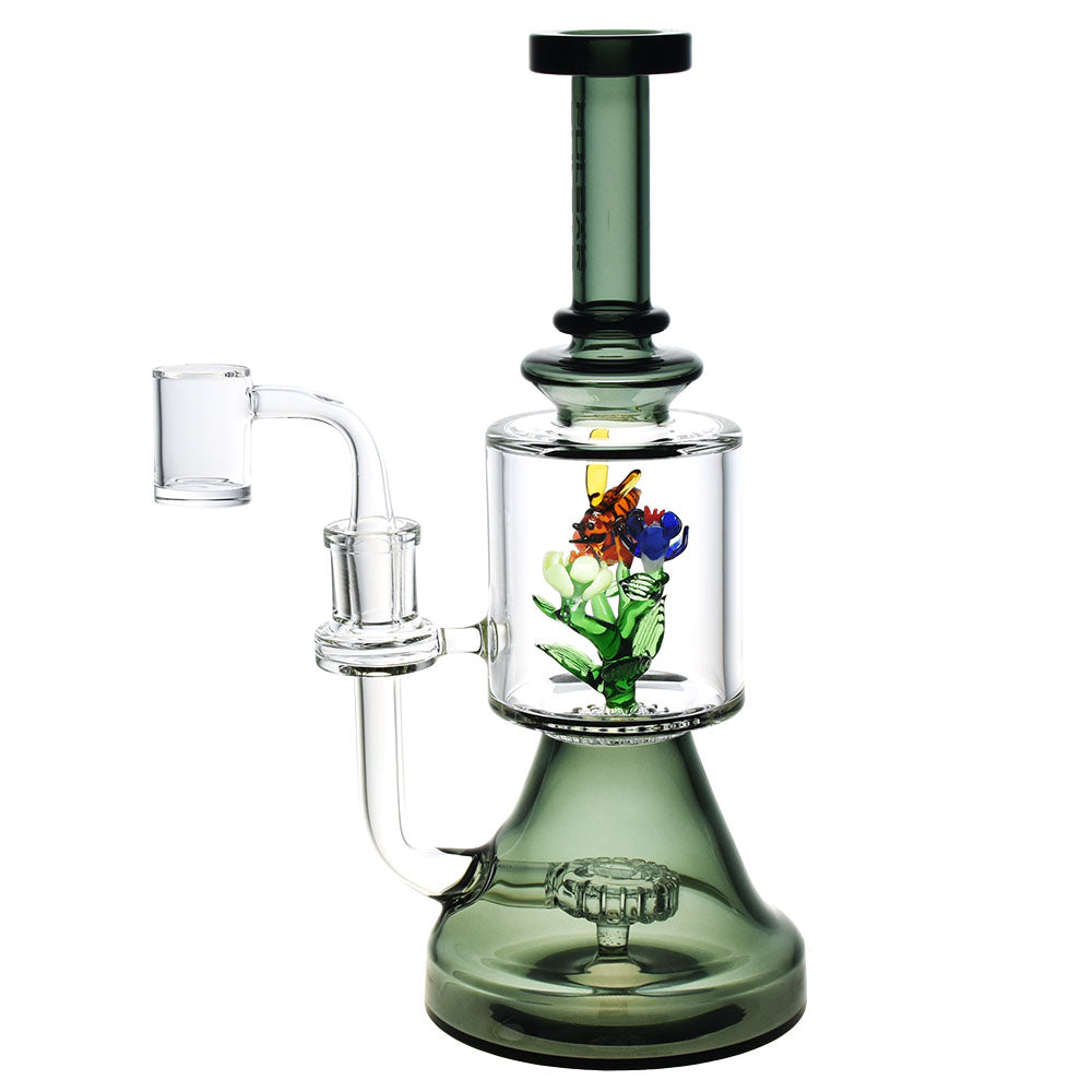 Pulsar Bee Flower Dab Rig - 9.75"/14mm F/Colors Vary