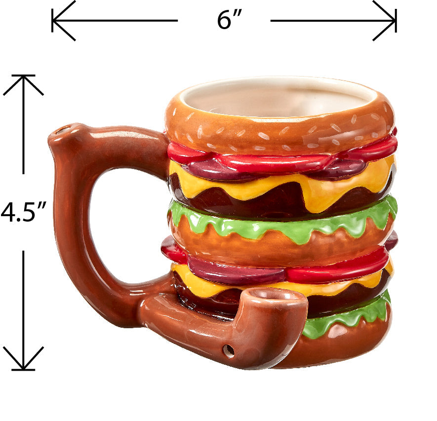 Cheeseburger pipe mug from gifts by Fashioncraft®