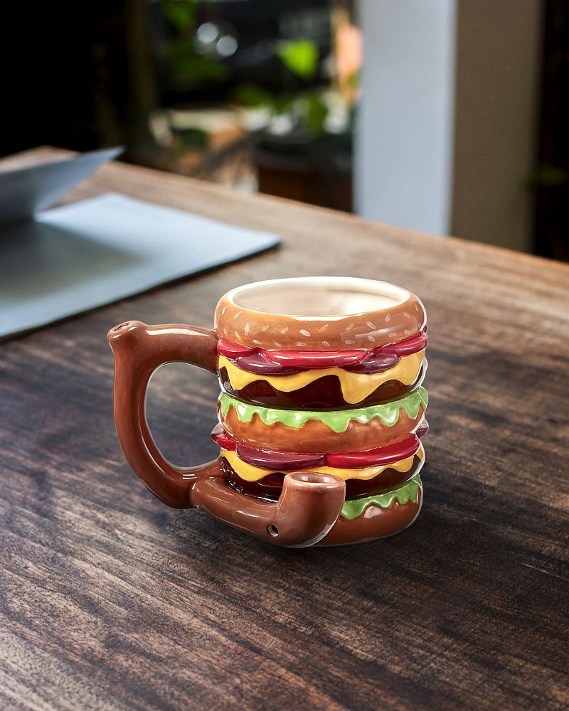 Cheeseburger pipe mug from gifts by Fashioncraft®