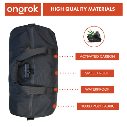 Ongrok Carbon-lined Smell proof Duffle Bag