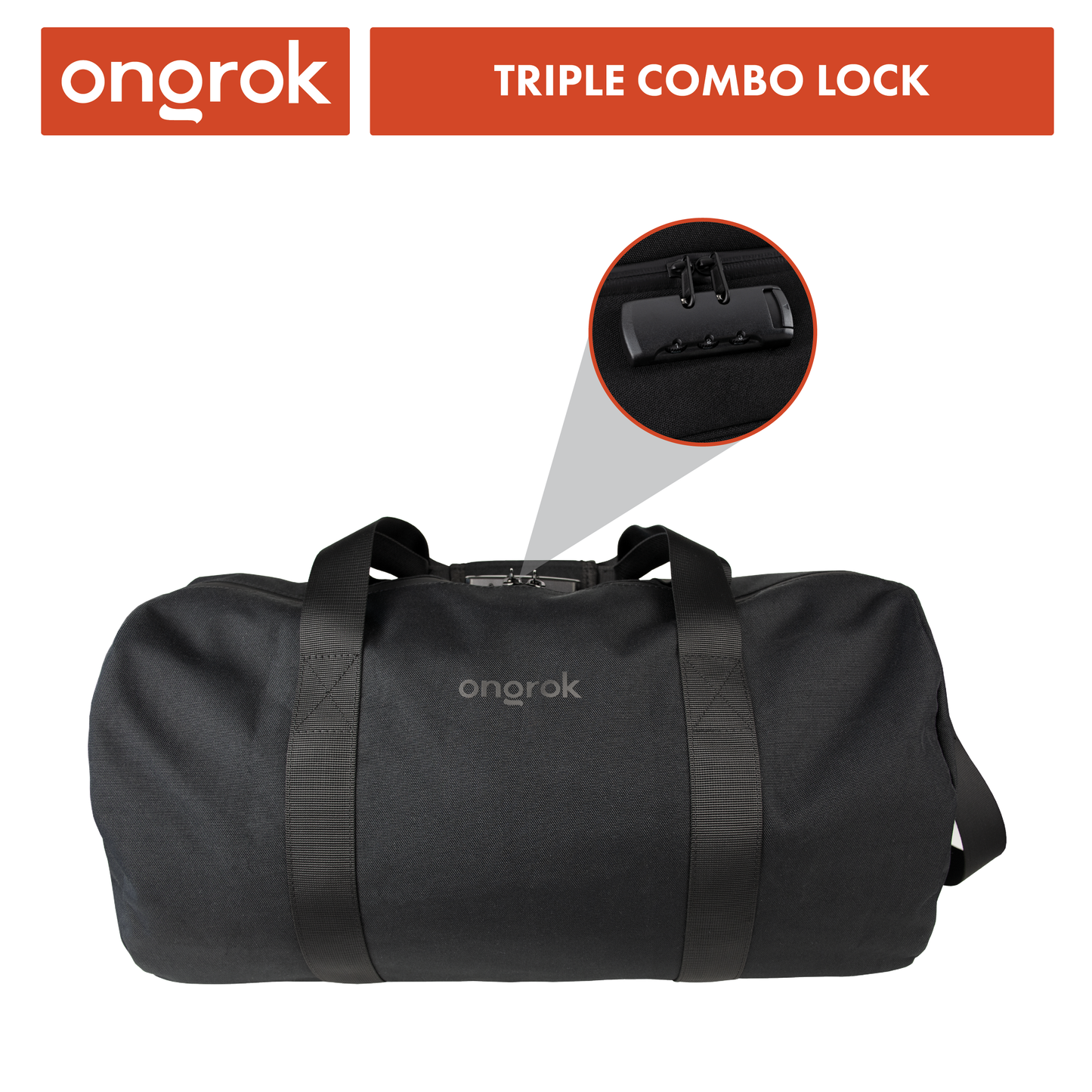 Ongrok Carbon-lined Smell proof Duffle Bag