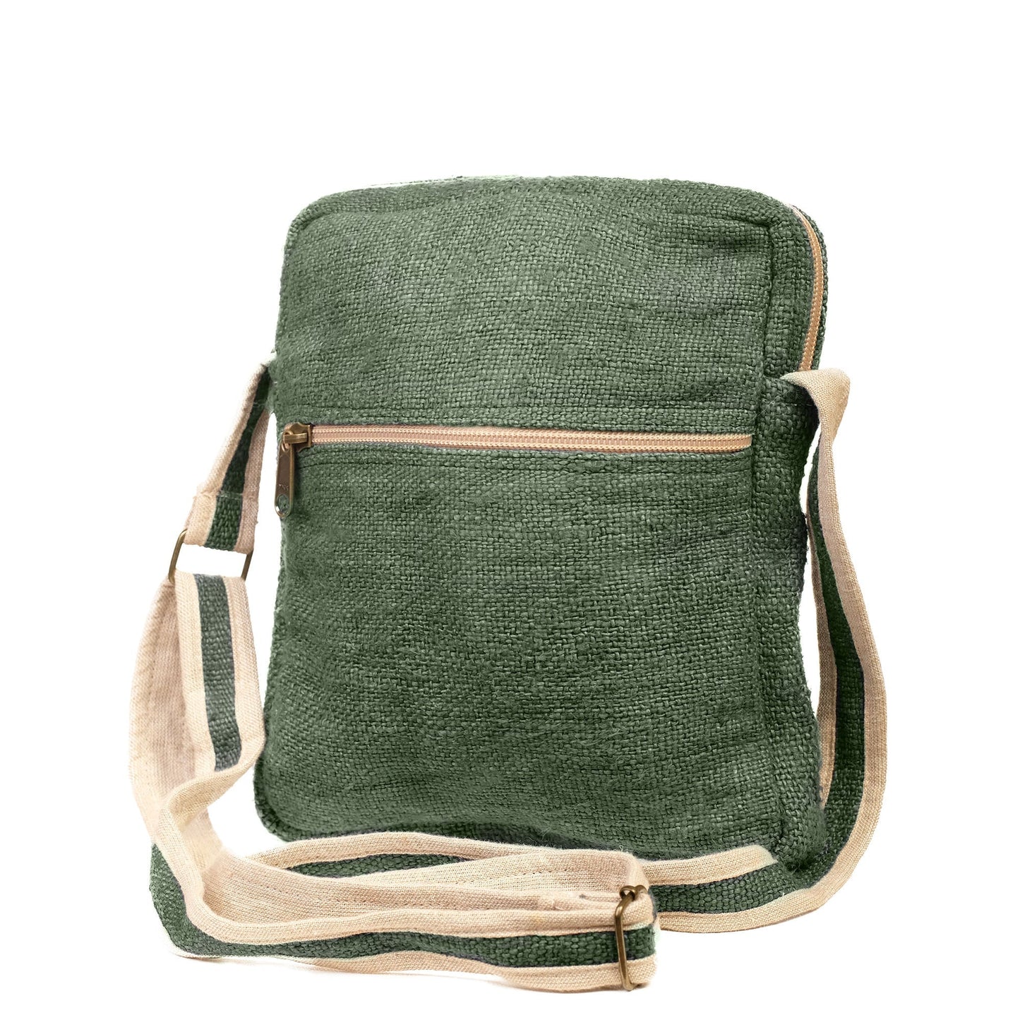 Core Hemp Multi Pocket Crossbody Purse - Banyan Green