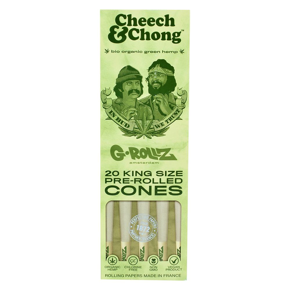 Cheech & Chong™ x G-ROLLZ Organic Hemp Cones | 20pc | King Size