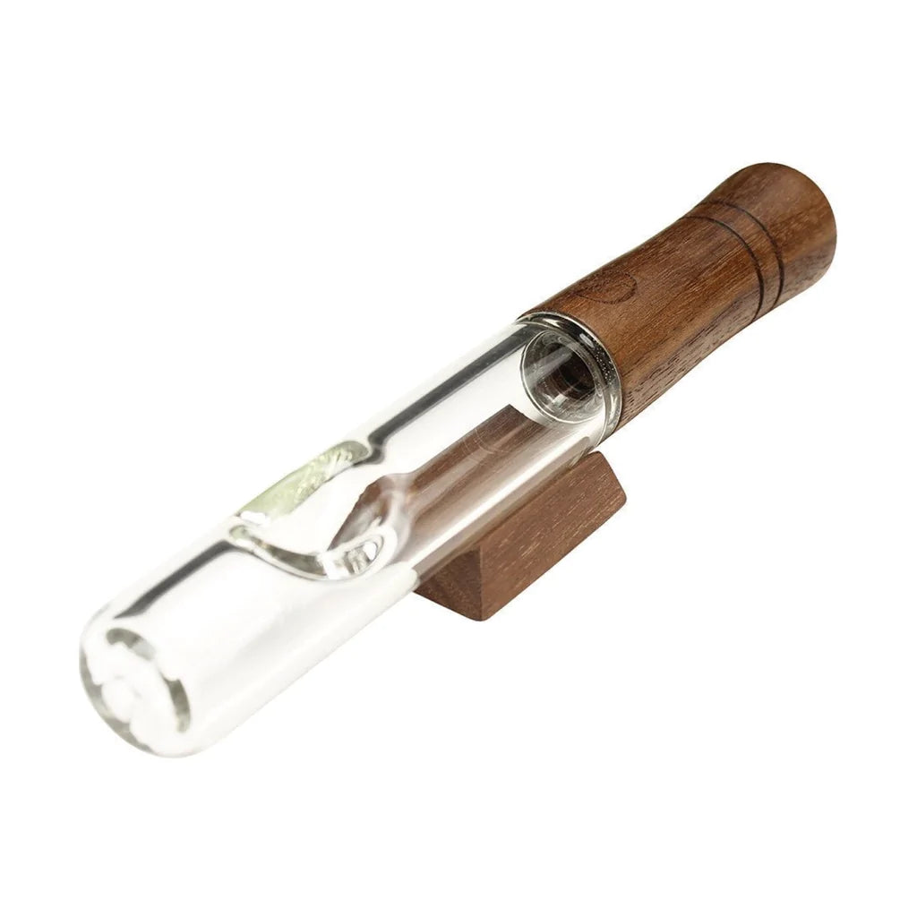 Marley Natural Glass & Walnut Steamroller