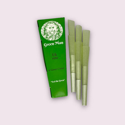 Green Man Green Rice Paper Cones