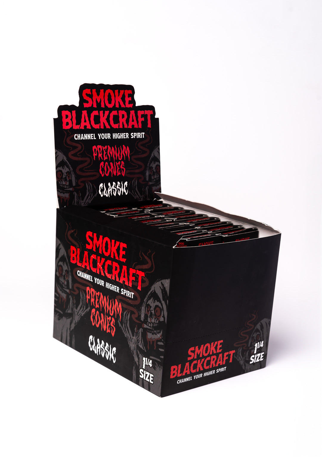 Smoke BlackCraft Cones | 1 1/4" | 24pc Display