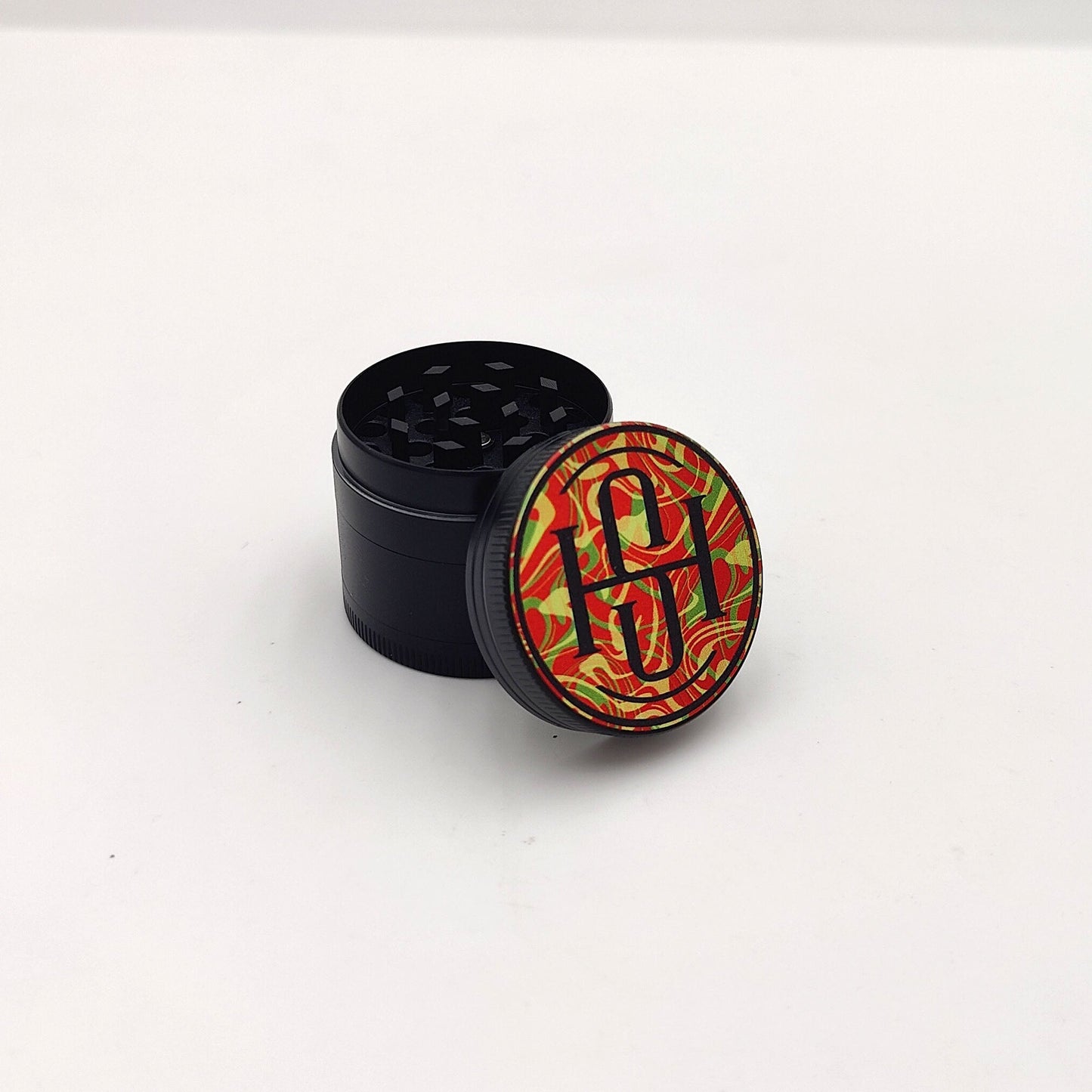 High Society - 4 PC 40mm Ceramic Teflon Coated Grinder - Rasta