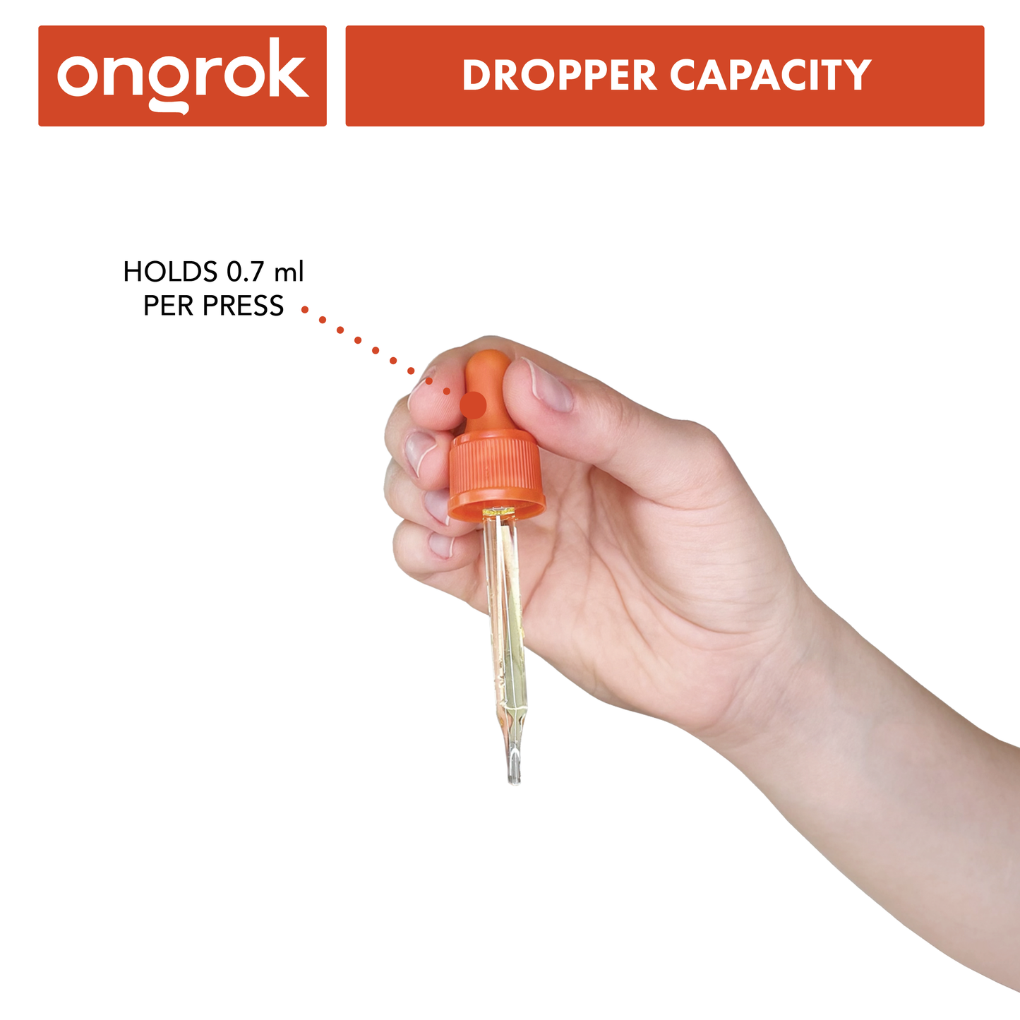 Ongrok Glass Dropper Jars, 6 pack