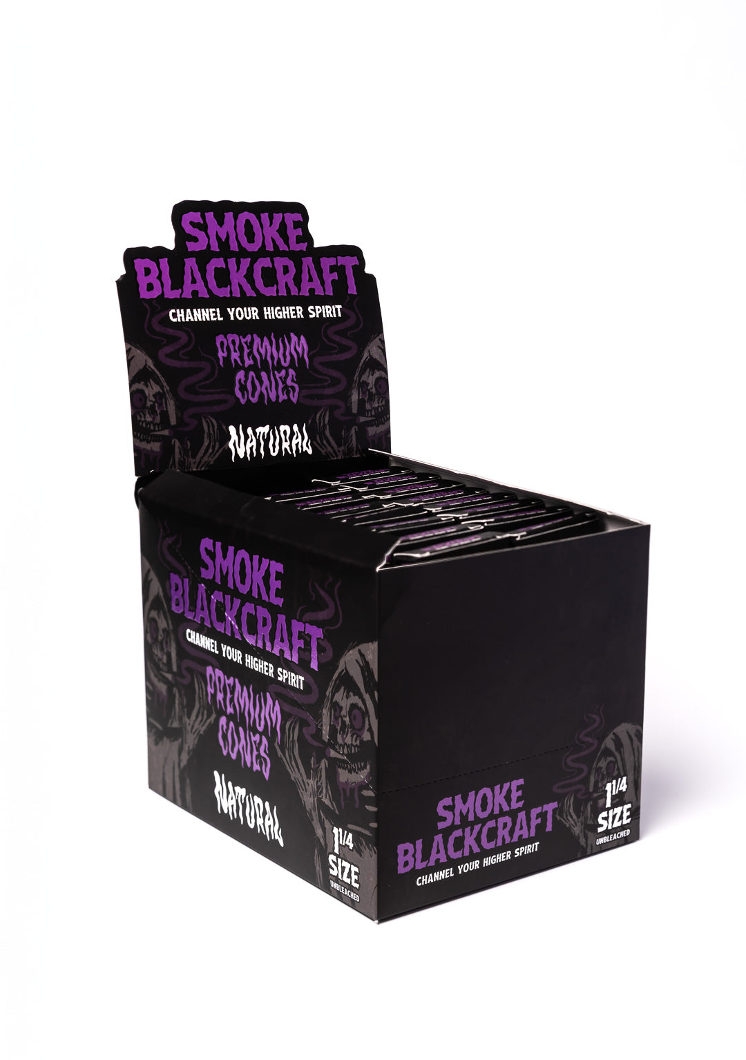 Smoke BlackCraft Cones | 1 1/4" | 24pc Display