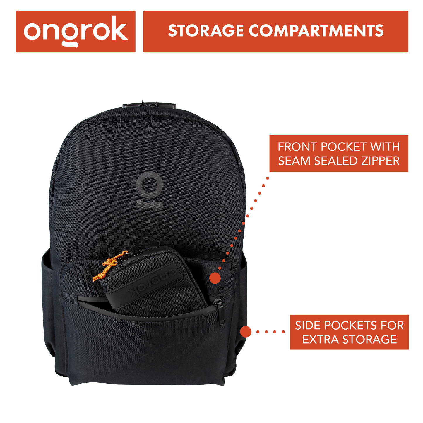 Ongrok Carbon-lined Backpack Smell Proof