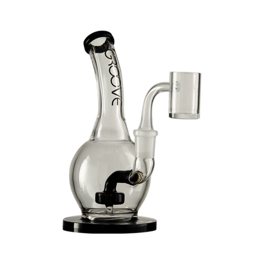 Groove Bubbler With Base Water Pipe 7"